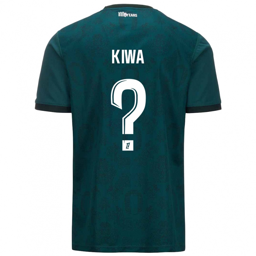 Kandiny Niño Camiseta Bradel Kiwa #0 Verde Oscuro 2ª Equipación 2024/25 La Camisa Chile