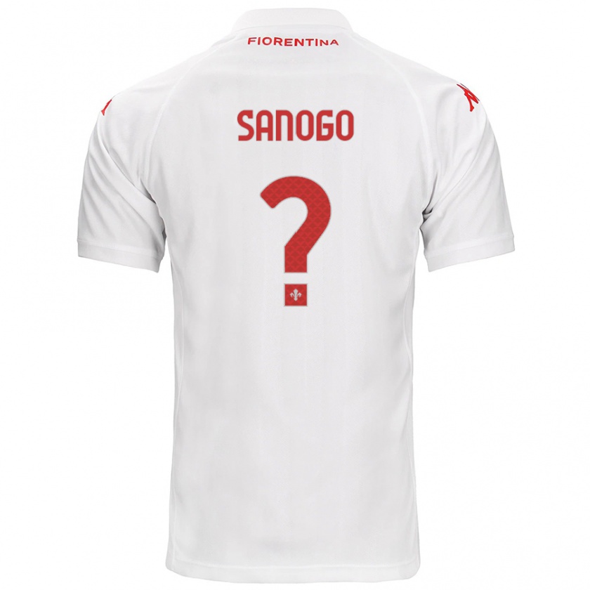 Kandiny Niño Camiseta Bassidy Sanogo #0 Blanco 2ª Equipación 2024/25 La Camisa Chile