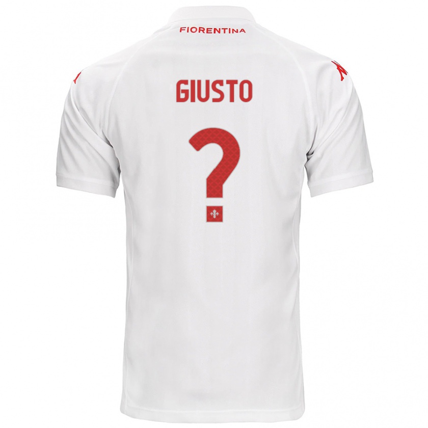 Kandiny Niño Camiseta Gabriele Giusto #0 Blanco 2ª Equipación 2024/25 La Camisa Chile