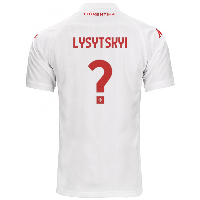 Kandiny Niño Camiseta Andriy Lysytskyi #0 Blanco 2ª Equipación 2024/25 La Camisa Chile