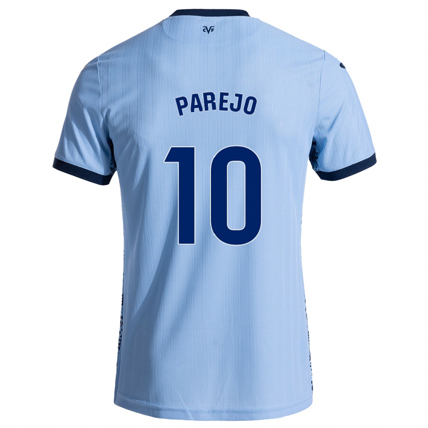 Kandiny Niño Camiseta Dani Parejo #10 Azul Cielo 2ª Equipación 2024/25 La Camisa Chile