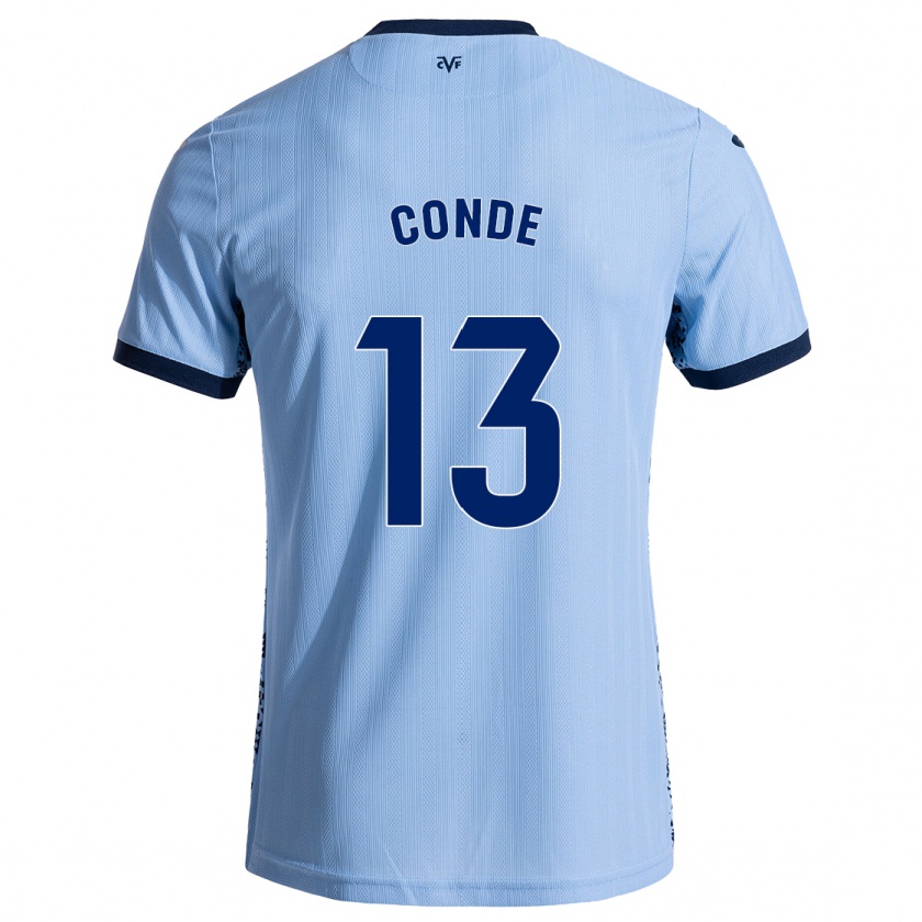 Kandiny Niño Camiseta Diego Conde #13 Azul Cielo 2ª Equipación 2024/25 La Camisa Chile