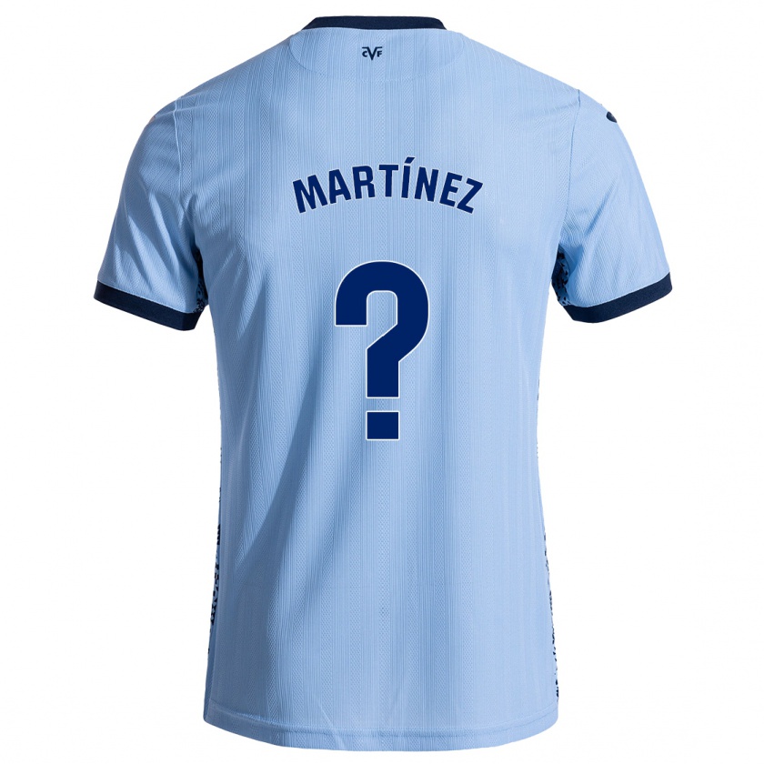 Kandiny Niño Camiseta Enric Martínez #0 Azul Cielo 2ª Equipación 2024/25 La Camisa Chile