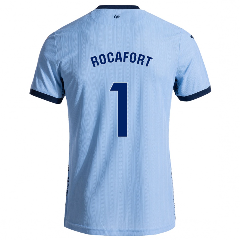 Kandiny Niño Camiseta Rodrigo Rocafort #1 Azul Cielo 2ª Equipación 2024/25 La Camisa Chile