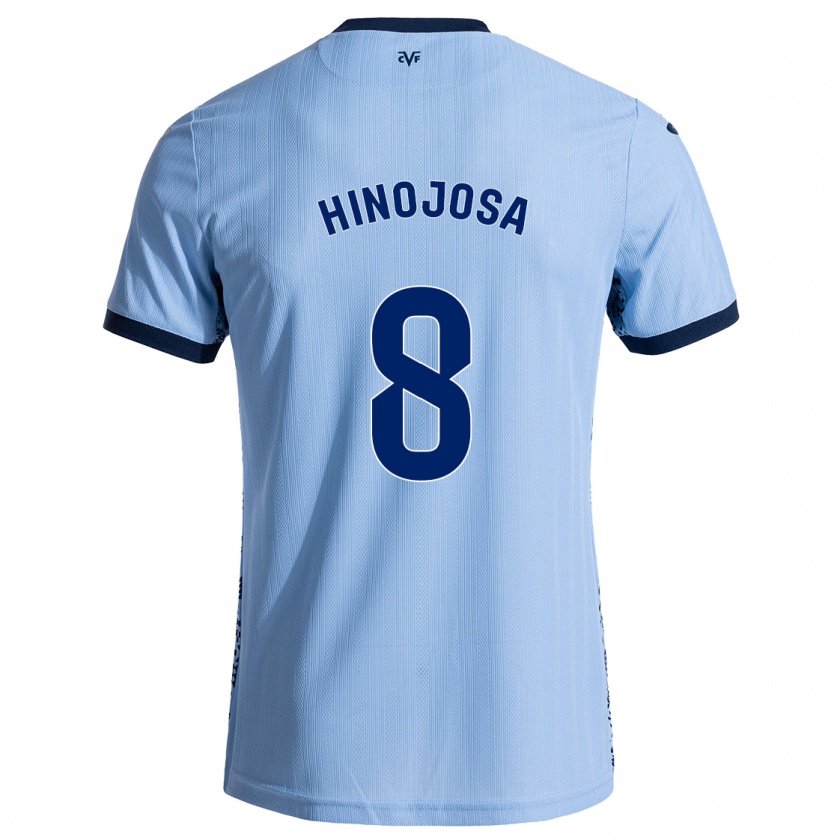 Kandiny Niño Camiseta Sergio Hinojosa #8 Azul Cielo 2ª Equipación 2024/25 La Camisa Chile