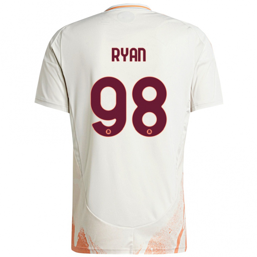 Kandiny Niño Camiseta Mathew Ryan #98 Crema Blanco Naranja 2ª Equipación 2024/25 La Camisa Chile