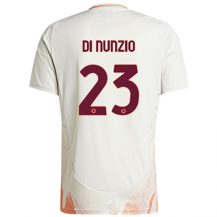 Kandiny Niño Camiseta Alessandro Di Nunzio #23 Crema Blanco Naranja 2ª Equipación 2024/25 La Camisa Chile