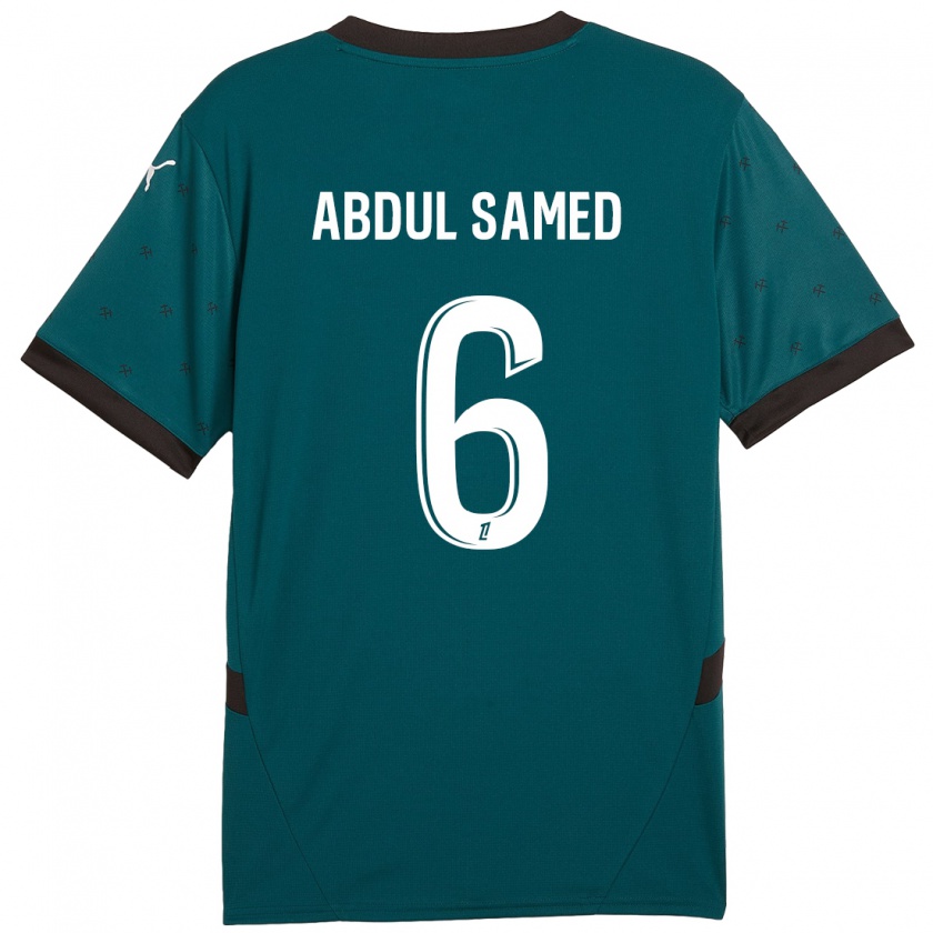 Kandiny Niño Camiseta Salis Abdul Samed #6 Verde Oscuro 2ª Equipación 2024/25 La Camisa Chile