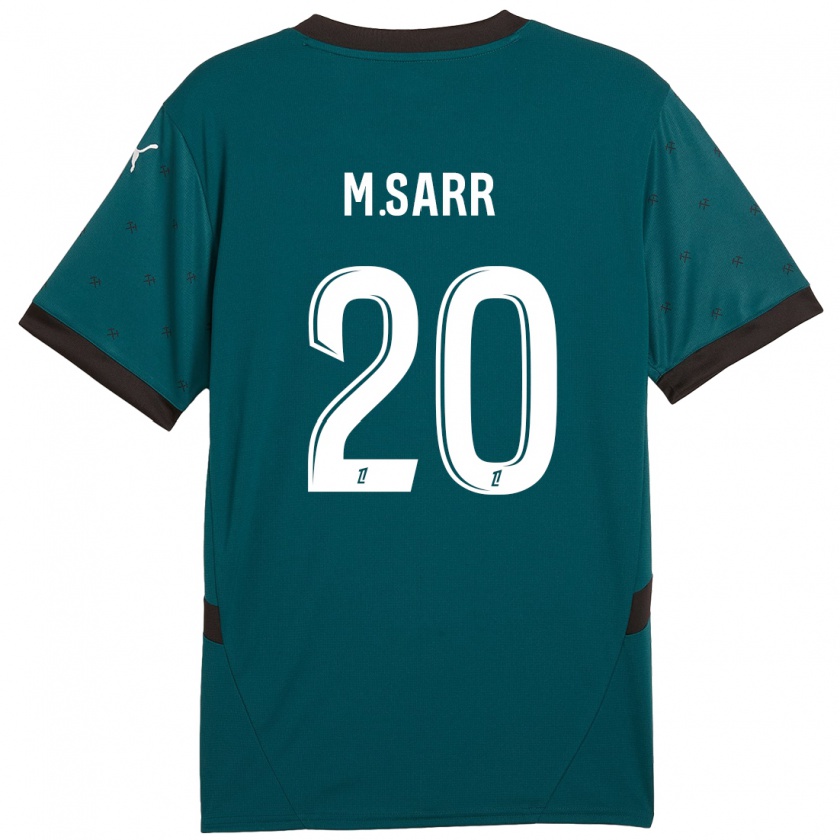 Kandiny Niño Camiseta Malang Sarr #20 Verde Oscuro 2ª Equipación 2024/25 La Camisa Chile