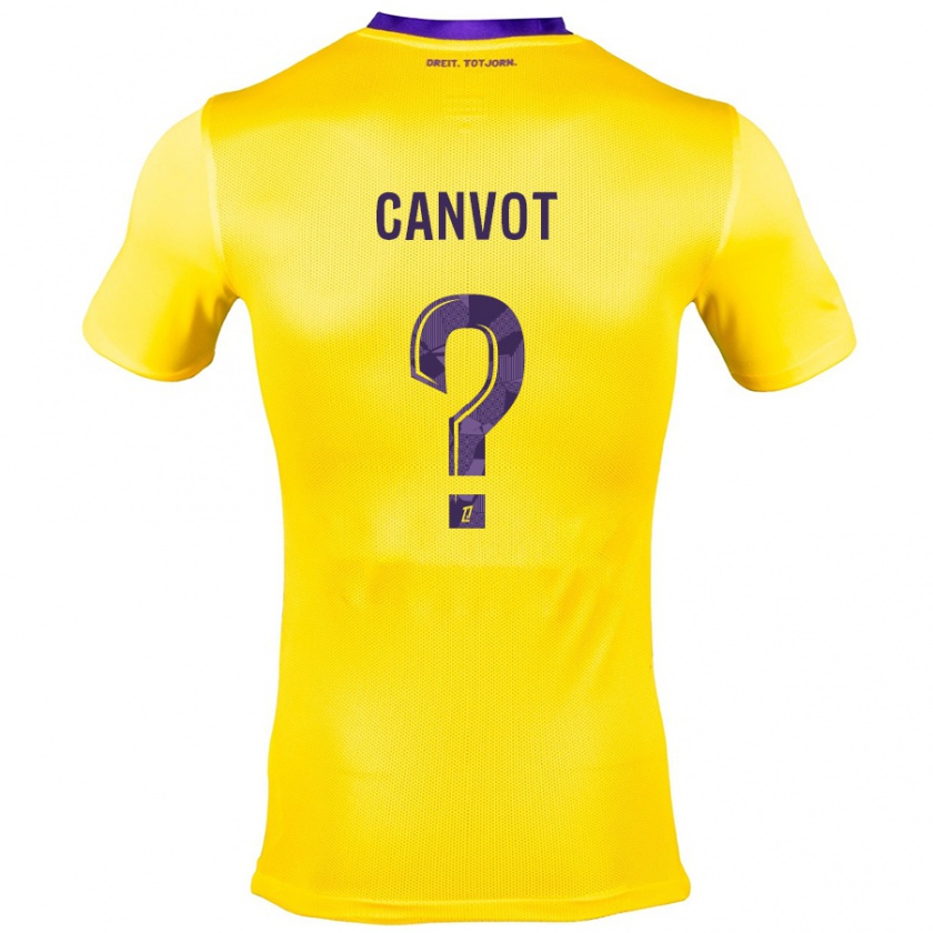 Kandiny Niño Camiseta Jaydee Canvot #0 Amarillo Morado 2ª Equipación 2024/25 La Camisa Chile