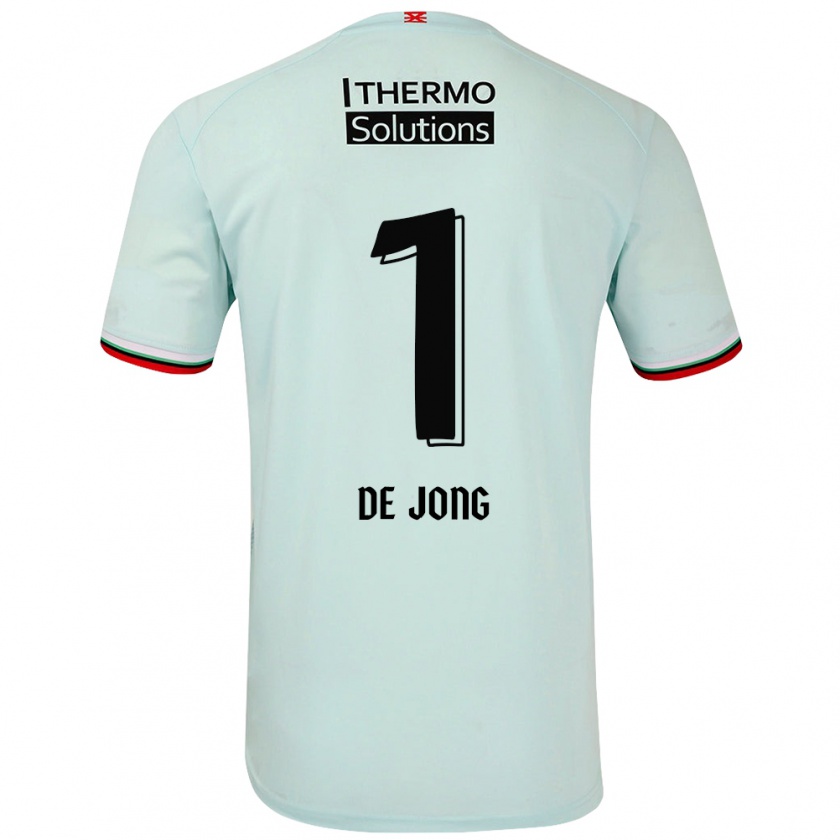 Kandiny Niño Camiseta Daniëlle De Jong #1 Verde Claro 2ª Equipación 2024/25 La Camisa Chile