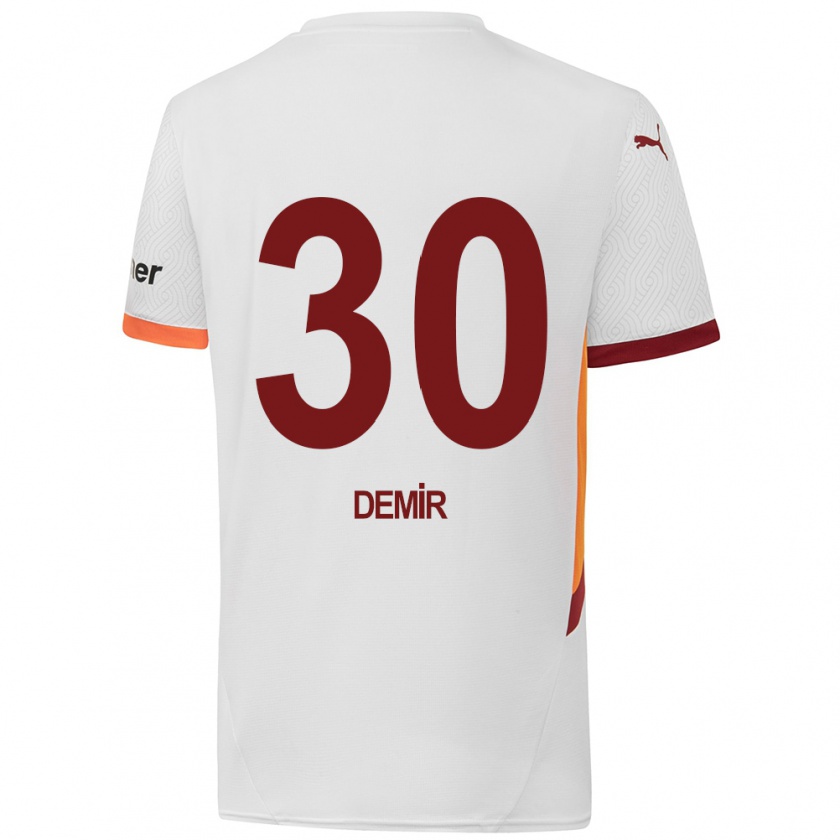 Kandiny Niño Camiseta Yusuf Demir #30 Blanco Amarillo Rojo 2ª Equipación 2024/25 La Camisa Chile