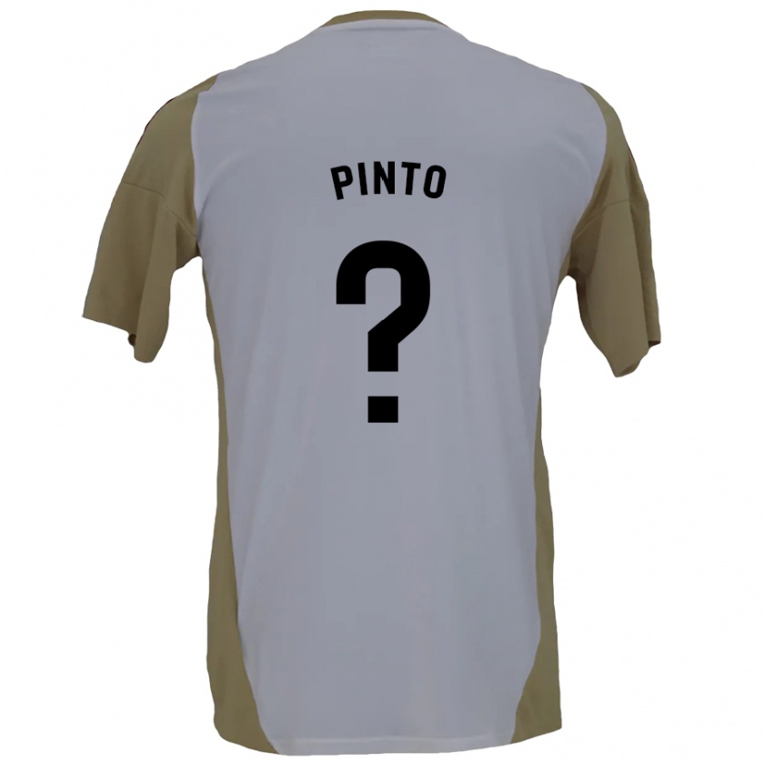 Kandiny Niño Camiseta Yidne Pinto #0 Marrón Blanco 2ª Equipación 2024/25 La Camisa Chile