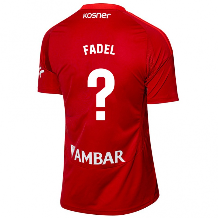 Kandiny Niño Camiseta Ismael Fadel #0 Blanco Azul 2ª Equipación 2024/25 La Camisa Chile