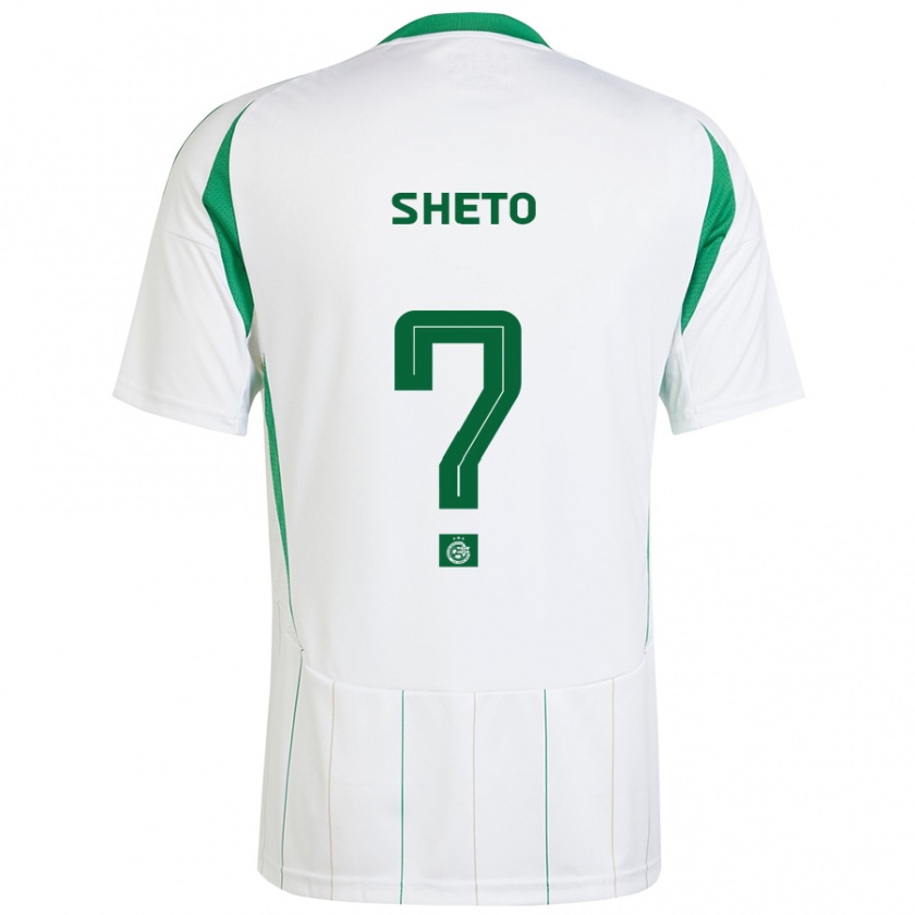 Kandiny Niño Camiseta Sahar Sheto #0 Blanco Verde 2ª Equipación 2024/25 La Camisa Chile