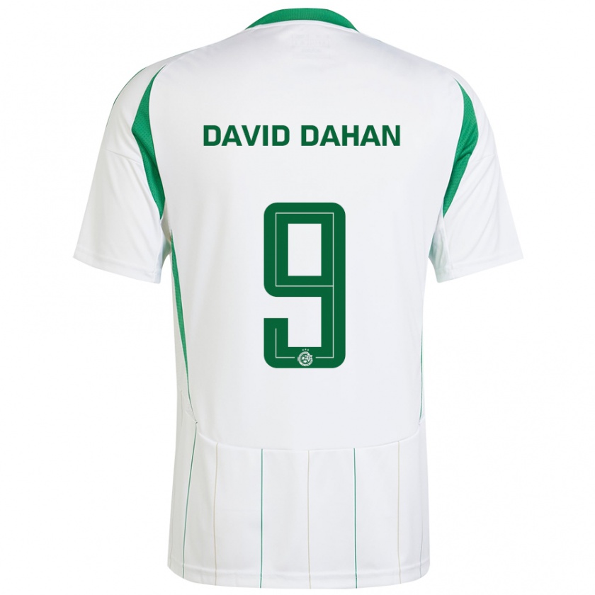 Kandiny Niño Camiseta Omer David Dahan #9 Blanco Verde 2ª Equipación 2024/25 La Camisa Chile