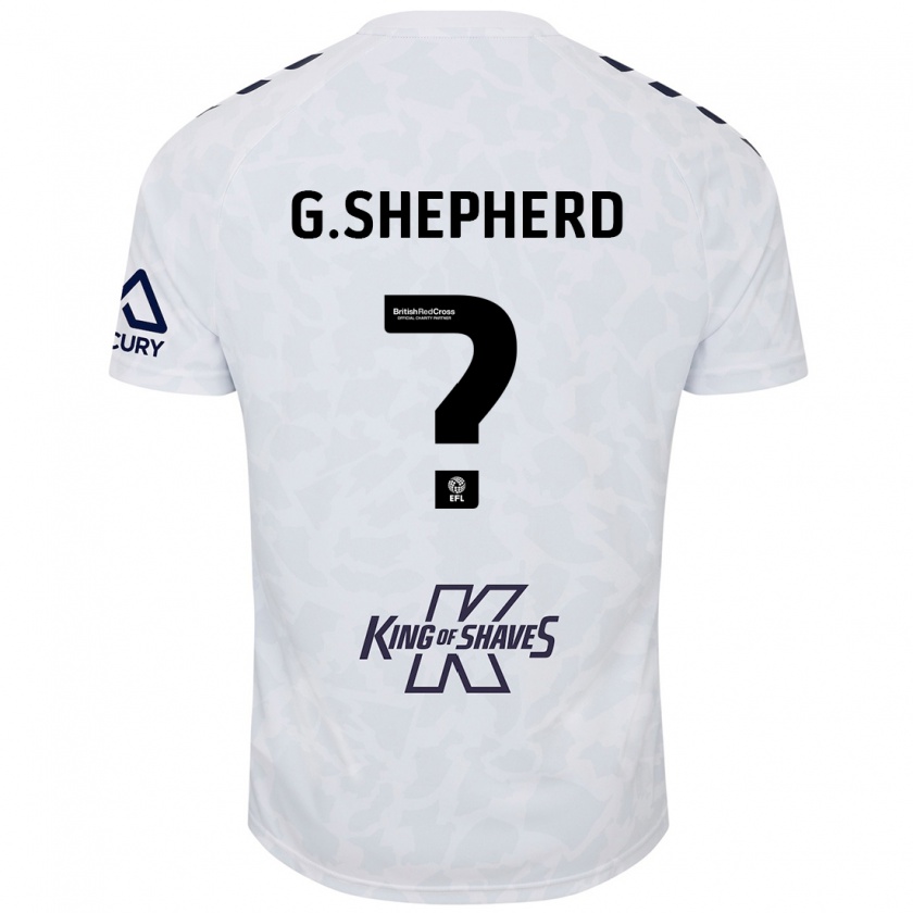 Kandiny Niño Camiseta George Shepherd #0 Blanco 2ª Equipación 2024/25 La Camisa Chile