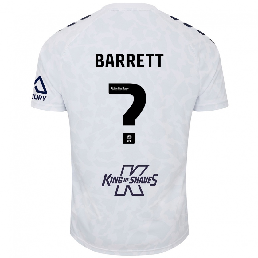 Kandiny Niño Camiseta Marlow Barrett #0 Blanco 2ª Equipación 2024/25 La Camisa Chile