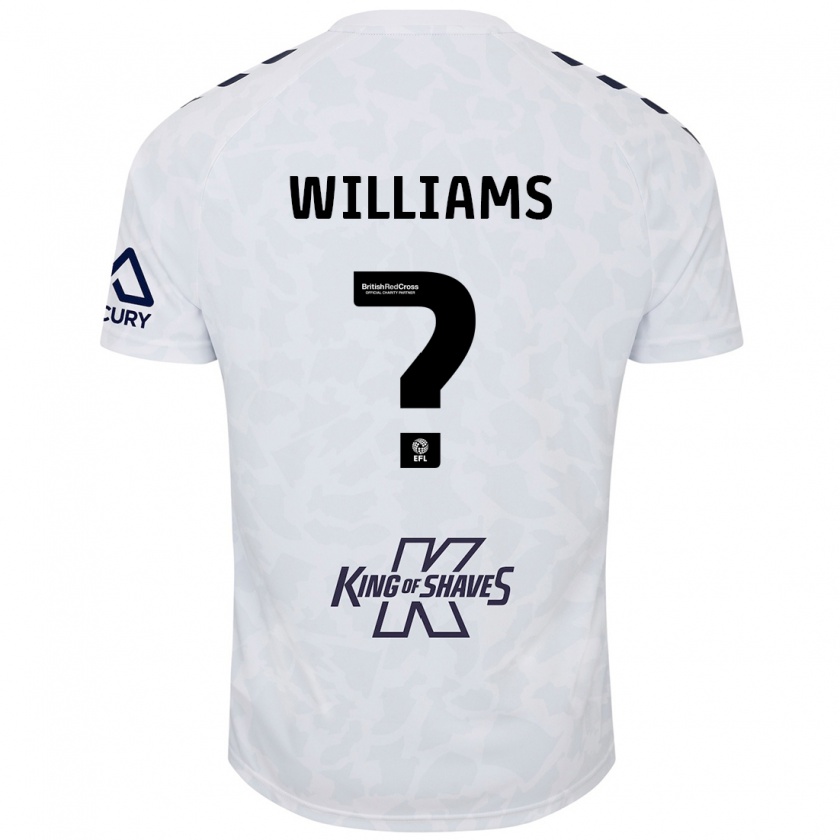 Kandiny Niño Camiseta Thomas Williams #0 Blanco 2ª Equipación 2024/25 La Camisa Chile