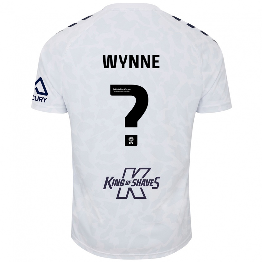 Kandiny Niño Camiseta Joe Wynne #0 Blanco 2ª Equipación 2024/25 La Camisa Chile