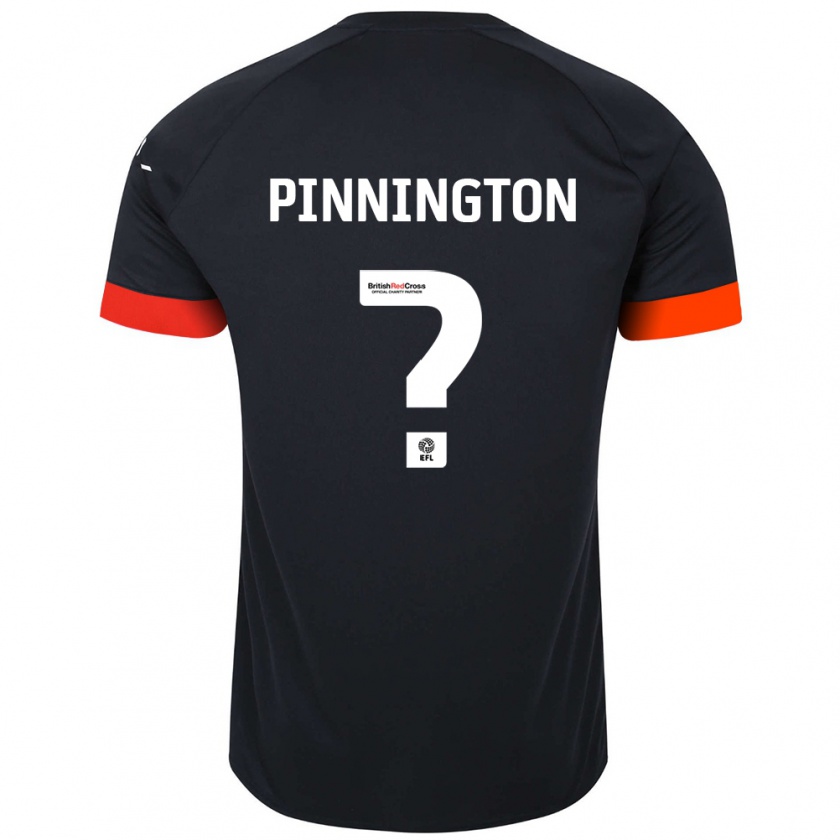 Kandiny Niño Camiseta Jacob Pinnington #0 Negro Naranja 2ª Equipación 2024/25 La Camisa Chile