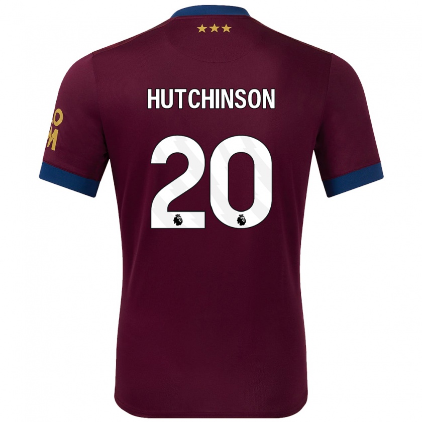 Kandiny Niño Camiseta Omari Hutchinson #20 Marrón 2ª Equipación 2024/25 La Camisa Chile