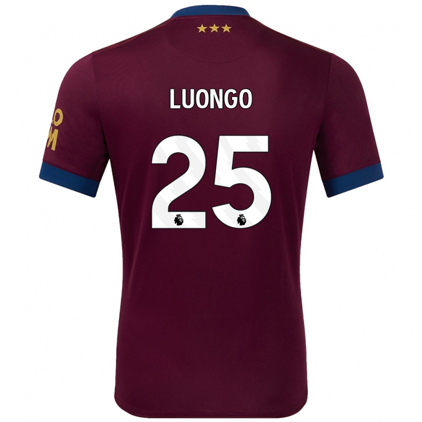 Kandiny Niño Camiseta Massimo Luongo #25 Marrón 2ª Equipación 2024/25 La Camisa Chile