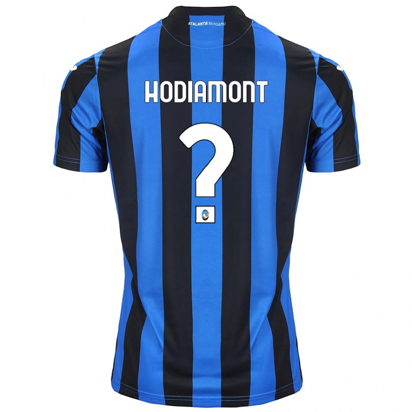 Kandiny Hombre Camiseta Lyam Hodiamont #0 Azul Negro 1ª Equipación 2024/25 La Camisa Chile