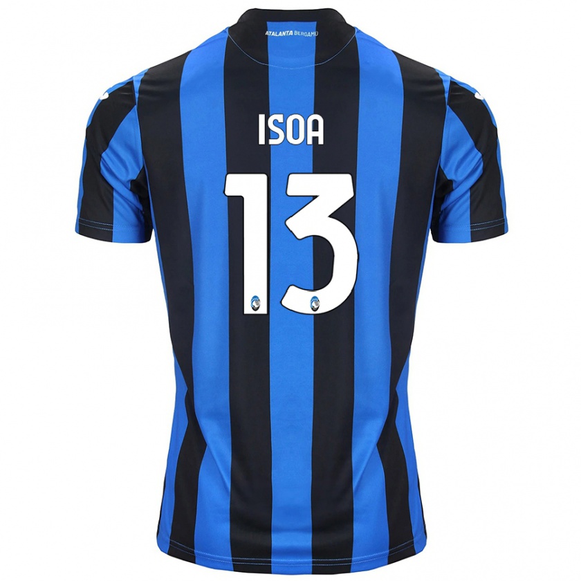 Kandiny Hombre Camiseta Isaac Isoa #13 Azul Negro 1ª Equipación 2024/25 La Camisa Chile