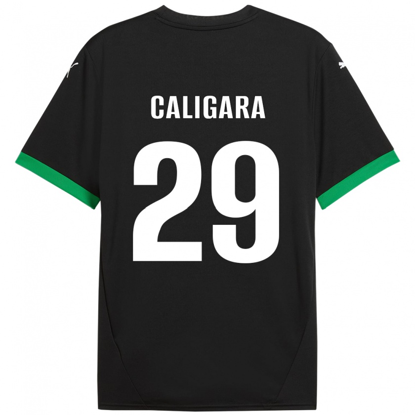 Kandiny Hombre Camiseta Fabrizio Caligara #29 Negro Verde Oscuro 1ª Equipación 2024/25 La Camisa Chile