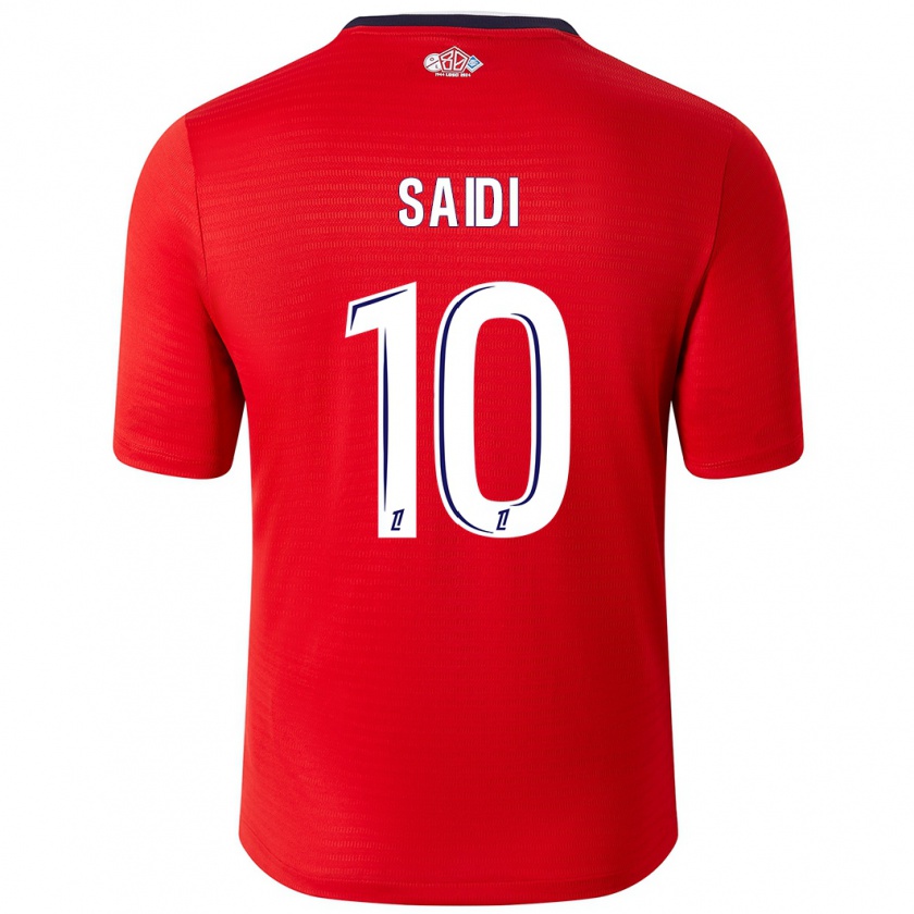 Kandiny Hombre Camiseta Rachel Saidi #10 Rojo Blanco 1ª Equipación 2024/25 La Camisa Chile