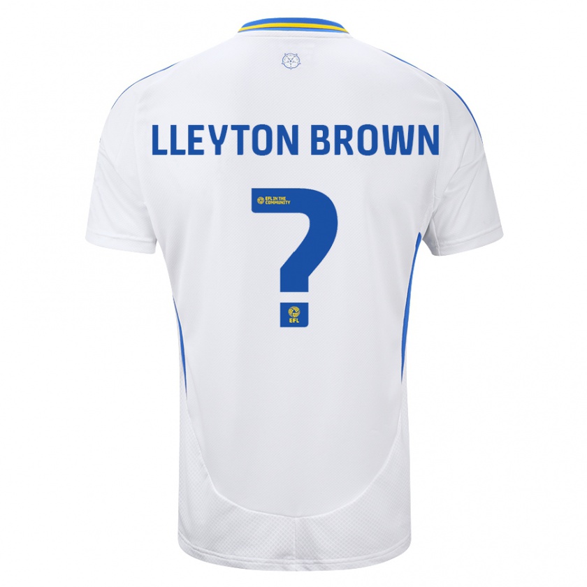 Kandiny Hombre Camiseta Lleyton Brown #0 Blanco Azul 1ª Equipación 2024/25 La Camisa Chile