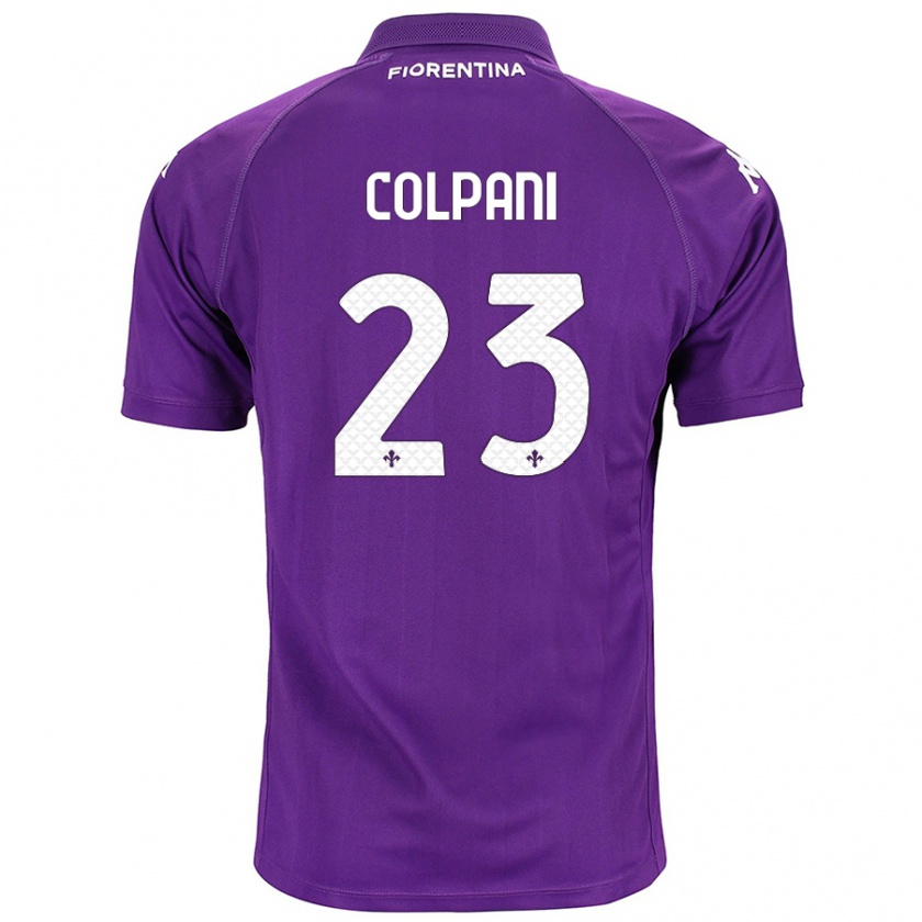 Kandiny Hombre Camiseta Andrea Colpani #23 Morado 1ª Equipación 2024/25 La Camisa Chile