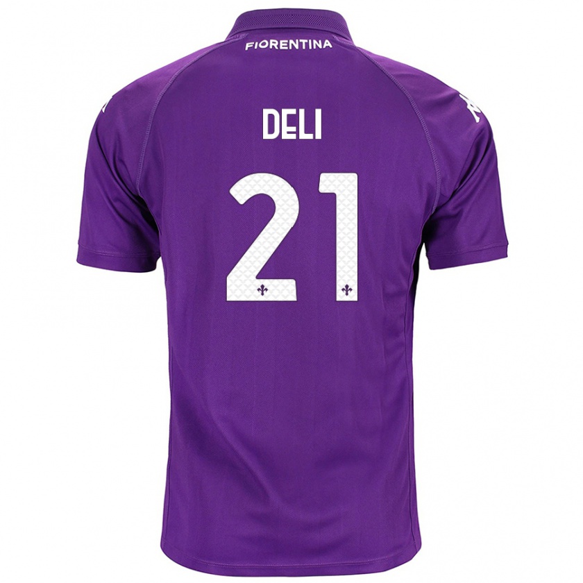 Kandiny Hombre Camiseta Lapo Deli #21 Morado 1ª Equipación 2024/25 La Camisa Chile