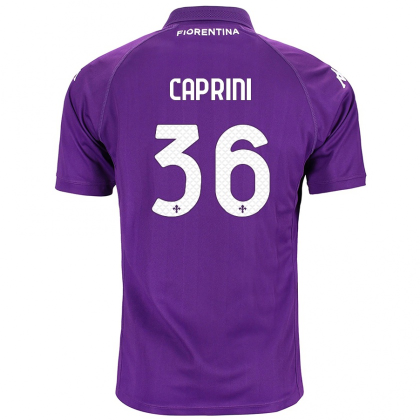 Kandiny Hombre Camiseta Maat Daniel Caprini #36 Morado 1ª Equipación 2024/25 La Camisa Chile