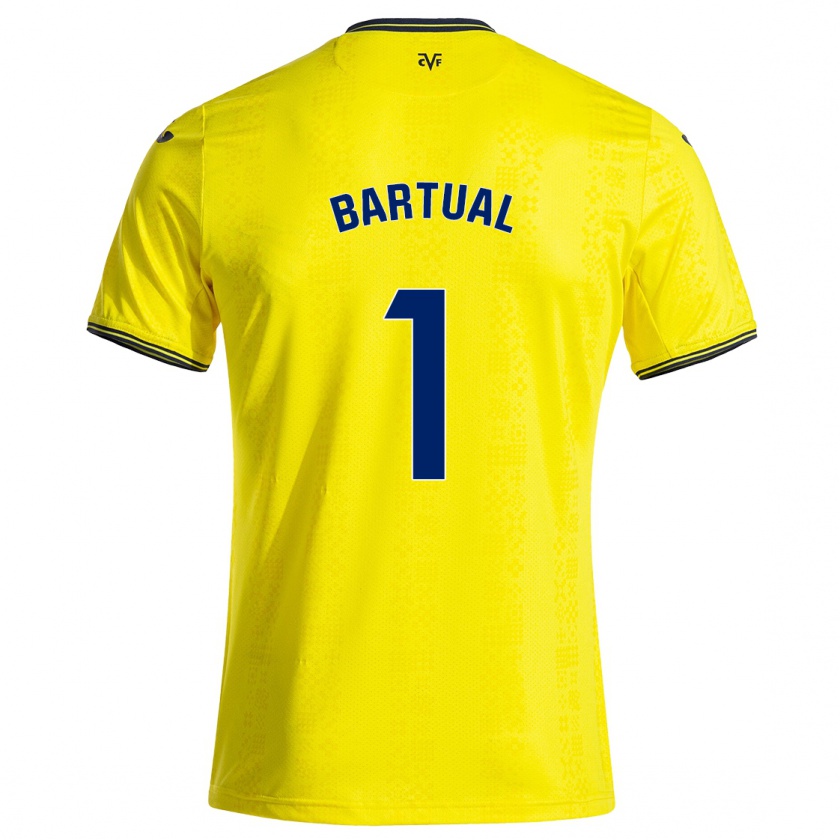 Kandiny Hombre Camiseta Kike Bartual #1 Amarillo Negro 1ª Equipación 2024/25 La Camisa Chile