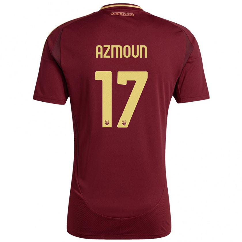 Kandiny Hombre Camiseta Sardar Azmoun #17 Rojo Marrón Dorado 1ª Equipación 2024/25 La Camisa Chile