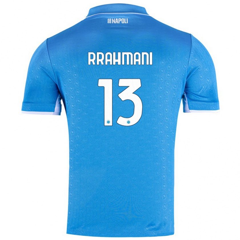 Kandiny Hombre Camiseta Amir Rrahmani #13 Azul Cielo 1ª Equipación 2024/25 La Camisa Chile