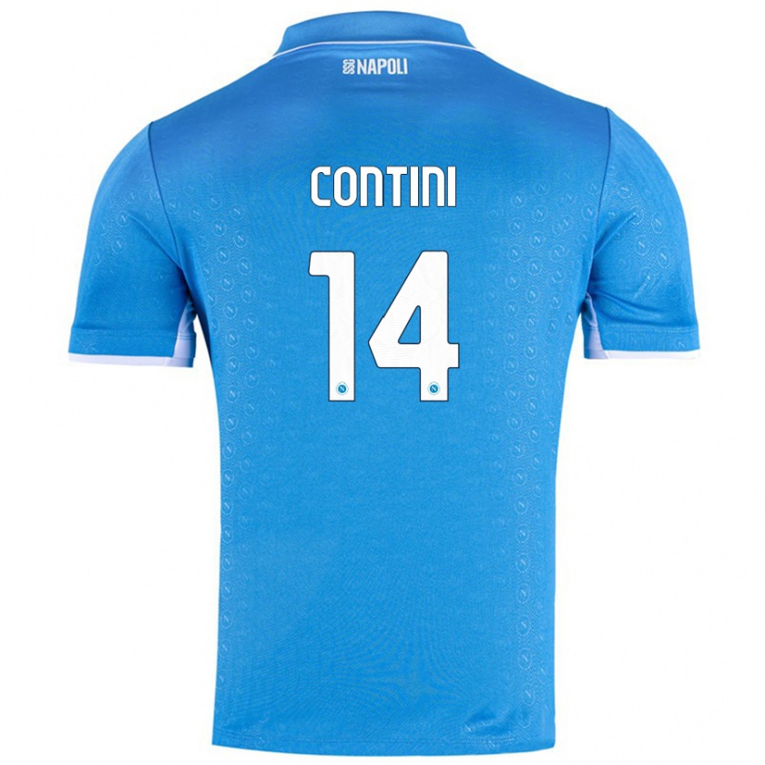 Kandiny Hombre Camiseta Nikita Contini #14 Azul Cielo 1ª Equipación 2024/25 La Camisa Chile