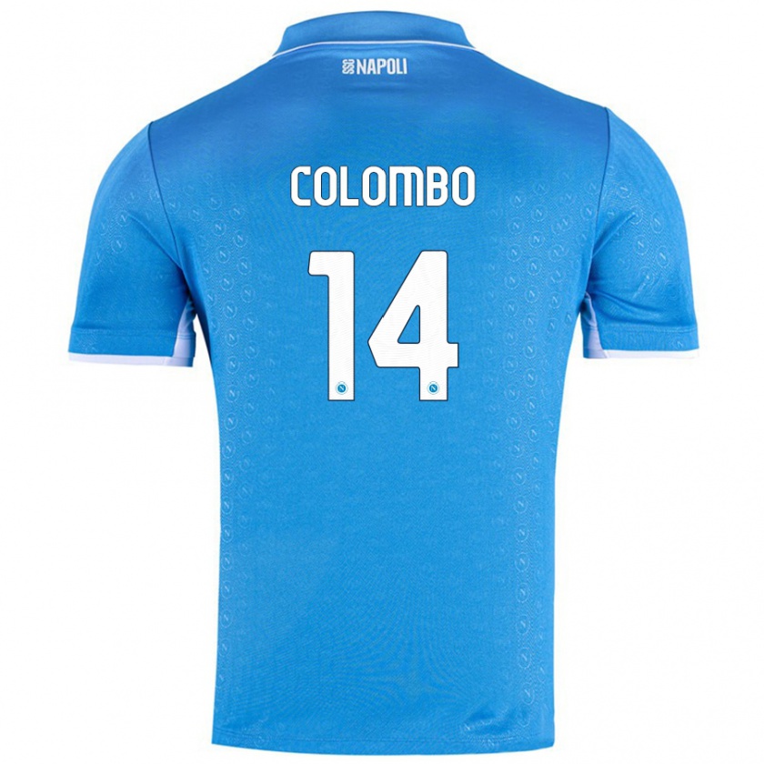 Kandiny Hombre Camiseta Sofia Colombo #14 Azul Cielo 1ª Equipación 2024/25 La Camisa Chile