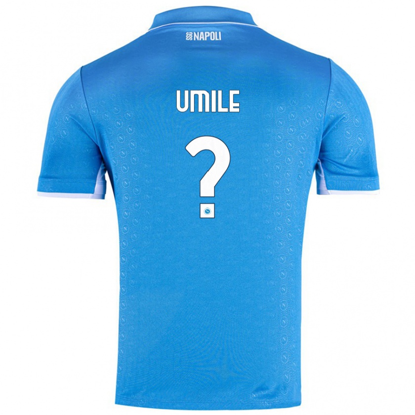 Kandiny Hombre Camiseta Bruno Umile #0 Azul Cielo 1ª Equipación 2024/25 La Camisa Chile