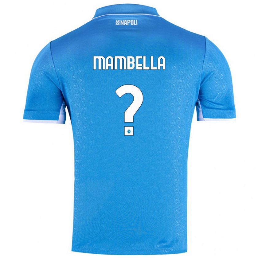 Kandiny Hombre Camiseta Andrea Mambella #0 Azul Cielo 1ª Equipación 2024/25 La Camisa Chile