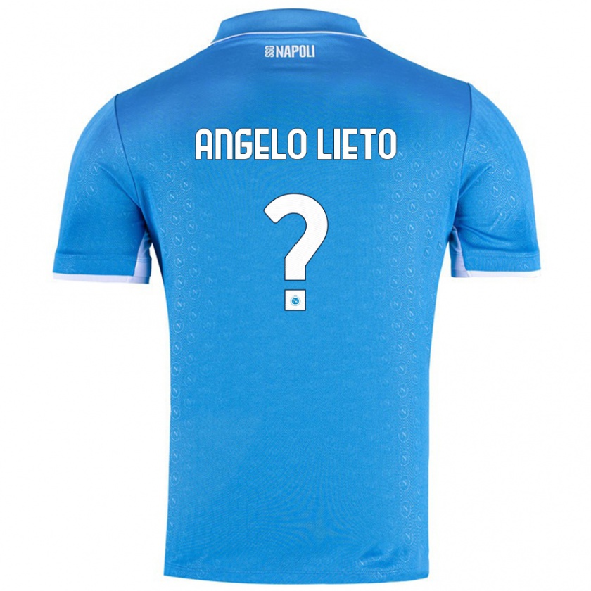 Kandiny Hombre Camiseta Angelo Lieto #0 Azul Cielo 1ª Equipación 2024/25 La Camisa Chile