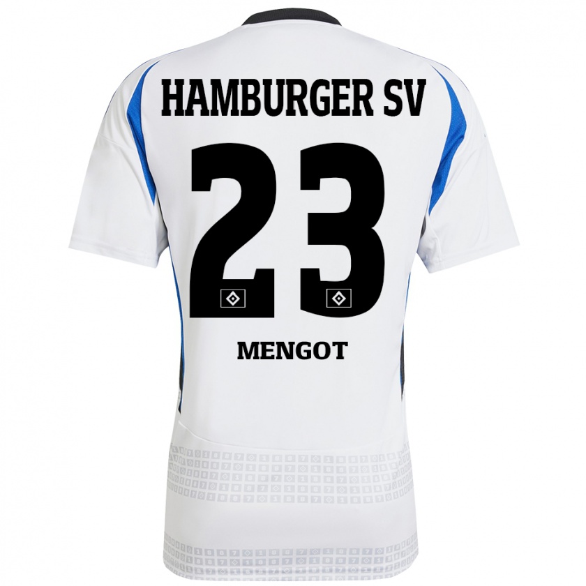 Kandiny Hombre Camiseta Ayukayoh Mengot #23 Blanco Azul 1ª Equipación 2024/25 La Camisa Chile