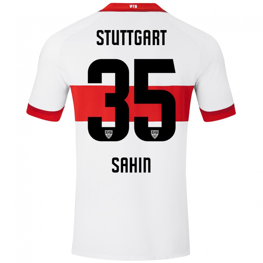 Kandiny Hombre Camiseta Mehmet Sahin #35 Blanco Rojo 1ª Equipación 2024/25 La Camisa Chile