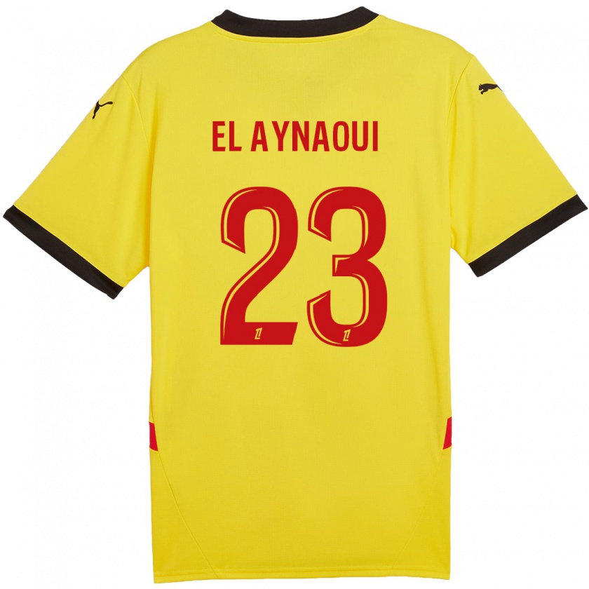 Kandiny Hombre Camiseta Neil El Aynaoui #23 Amarillo Rojo 1ª Equipación 2024/25 La Camisa Chile