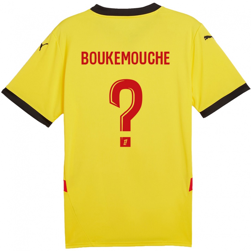 Kandiny Hombre Camiseta Amine Boukemouche #0 Amarillo Rojo 1ª Equipación 2024/25 La Camisa Chile