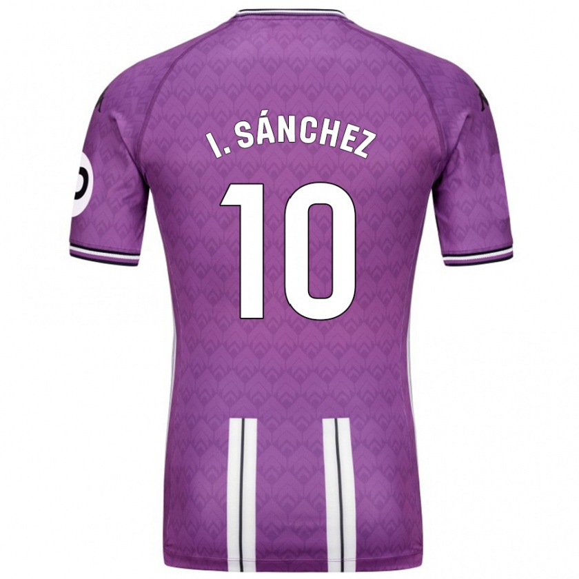 Kandiny Hombre Camiseta Iván Sánchez #10 Púrpura Blanco 1ª Equipación 2024/25 La Camisa Chile