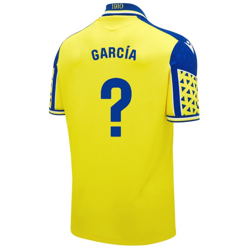 Kandiny Hombre Camiseta Fran García #0 Amarillo Azul 1ª Equipación 2024/25 La Camisa Chile