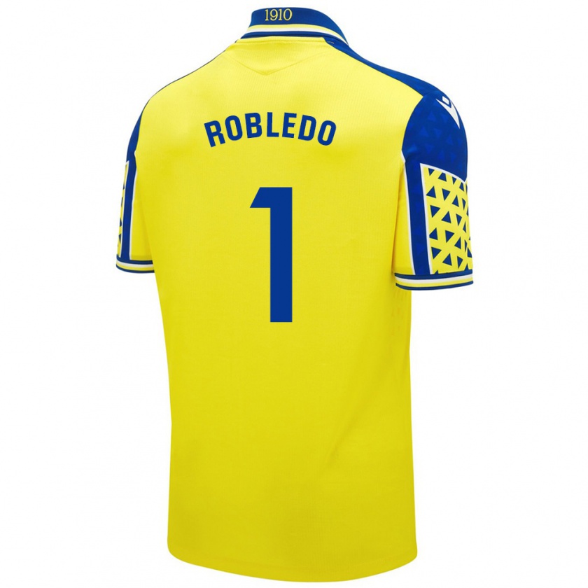 Kandiny Hombre Camiseta Robledo #1 Amarillo Azul 1ª Equipación 2024/25 La Camisa Chile